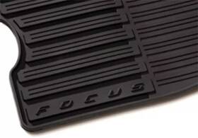 8s4z-5413300-a Ford Accessories Genuine All-weather Vinyl Floor Mats Black