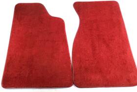 E8sz-6313086-a1d Ford Vintage Thunderbird 1988 Red Carpet Oem Floor Mat Kit