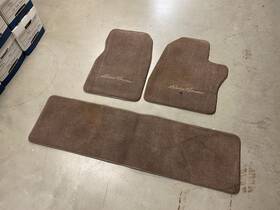F27j-9813087-aaw Ford 1992-1996 F150 Bronco Eddie Bauer Front Floor Rear Mats Brown Oem