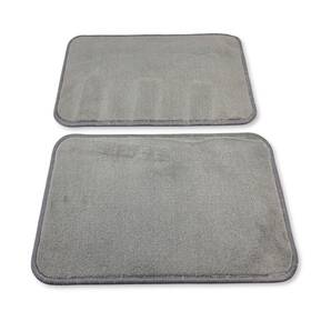 F8zj-6313106-baw Ford Genuine Rear Gray Carpet Floor Mats Pair 2-piece Set F8zj-6313106-baw Ford Genuine Rear Gray Carpet Floor Mats Pair 2-piece Set