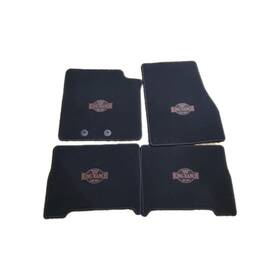 Fl1j-7813 Ford King Ranch Floor Mats Black With Embroidery Carpeted Fl1j Really Good Cond Fl1j-7813 Ford King Ranch Floor Mats Black With Embroidery Carpeted Fl1j Really Good Cond