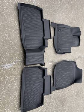 Lb5j-7813087-aaw Ford / Fomoco 2020-2024 Explorer Oem All Weather Floor Mats Black 4pc
