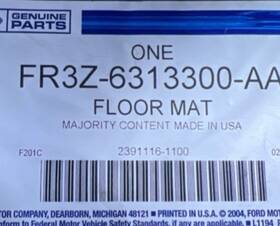 Fr3z-6313300-aa Ford Oem New 2015-2019 Mustang Front Carpeted Floor Mats Black Fr3z6313300aa