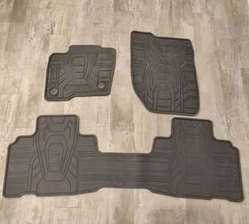 Ft4b-r130b40-caw Ford Ft4b-r13086-ccw 2015-18 Edge 3pc Floor Mat Set Rubber Oem