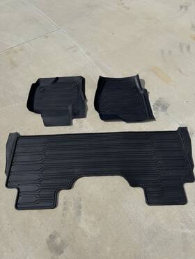 Hc3b-2613087-bbw Ford Oem 2017 - 2023 F250 F350 Super Duty Black Rubber Floor Mats