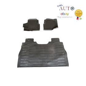 Hl3j-163086 Ford 2015-2023 F-150 1st And 2nd Row All Weather Floor Mats Rubber Black Oem