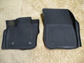 Hs7j-13087-daw Ford 17-20 Fusion All Weather Liner Tray Set Of 2 Front Mats Black Used Genuine Oem