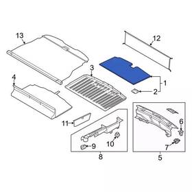 Lb5z-7813046-aa Ford Genuine Floor Mat