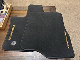 Ml3m-1613087-ecw Ford Oem 21-25 F-150 Tremor Black Crew Cab Carpet Floor Mats Embroidered Ml3m-1613087-ecw Ford Oem 21-25 F-150 Tremor Black Crew Cab Carpet Floor Mats Embroidered