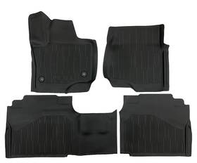Ml1j-7813086 Ford Motor Company Oem 21-24 Expedition Logo Black All Weather Rubber Floor Mats 4 Piece New