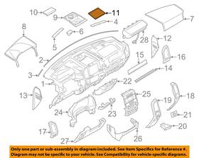 Fl3z15045g34aa Ford Oem 15-22 Expedition Instrument Panel Components-mat