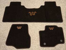 Pc3z-2613300-bb Ford 2017-2022 F-250 F-350 King Ranch Front Rear 3 Piece Carpeted Floor Mat Oem