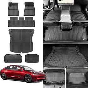 Foronetry 197839353879 Floor Mats Cargo Liner Mat For 2024-2025 Tesla Model 3 Highland Tpe All-weather
