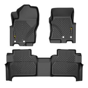 Alo446655 G-plus All Weather Tpe Floor Mats Liners Fit For 22-24 Nissan Frontier Crew Cab