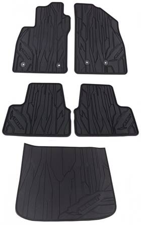 23201124 General Motors Used Cheap 2016-2019 Chevy Volt 5 Mats F R Trunk All Weather Black Oem Gm
