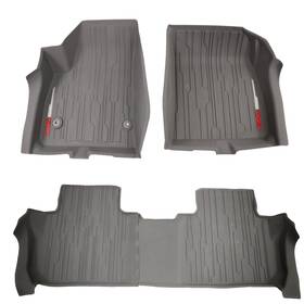 84128105 General Motors 2017-2023 Gmc Acadia Floor Liner Package Dark Ash Gray Front And Rear Genuine Gm