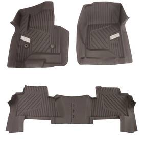 84185471 General Motors 2015-2020 Chevrolet Tahoe Front And 2nd Row All Weather Floor Liner Pkg Cocoa Oem