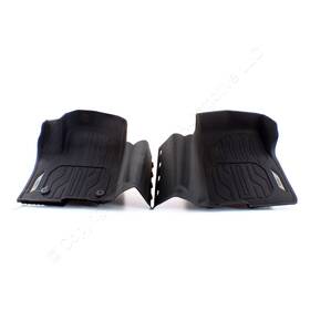 84333616 General Motors Pair Gm Front All Weather Floor Liner For 20-24 Sierra 2500 Hd With Center Console