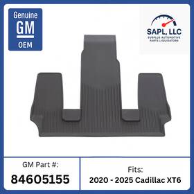 84605155 General Motors New Oem 2020-2025 Cadillac Xt6 3rd Row Floor Liner Dark Titanium Gm
