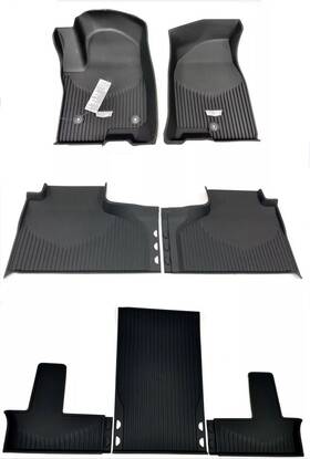 84700121 General Motors 2021-2026 Cadillac Escalade Front 2nd 3rd Row Premium Floor Liners Black Oem Gm
