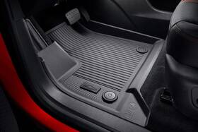 84894245 General Motors 2024-2025 Chevrolet Traverse Front 2nd 3rd And Cargo Floor Liners Jet Black W Logo