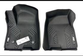 85545011 General Motors 2019-2024 Gmc Sierra Front Floor Liners Black With Bison Logo Oem Gm New