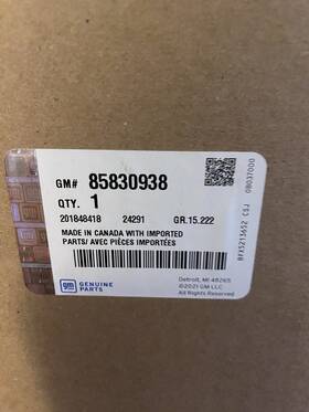 85830938 General Motors 2024-2026 Chevrolet Equinox Ev Integrated Cargo Liner Black Gm Oem