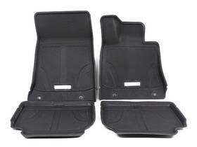 T1f13-au100 Genesis Oem 4 Piece Black All Season Fitted Floor Mat Set For G80