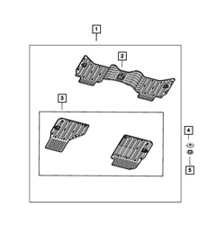 82216625aa Genuine Mopar Mat Kit-floor Front