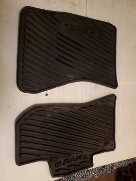 Sbi-0227 Genuine Subaru 2005-2009 Outback Factory Heavy Rubber Floor Mats Oem Front Left And Right