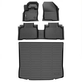 Ginowy 749753100055 Ginowy-floor Mats Cargo Liner Set For Ford Edge 2015-2024 Tpe Rubber All Wea