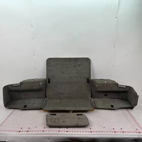 104113527 Gm 97-04 Chevy Corvette C5 Rear Interior Trunk Carpet Cover Trim Set Oem