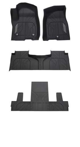 84646685-84646720-84646745 Gm 2021-2024 Suburban Frt 2nd Captains And 3rd Row All Weather Floor Liners Black