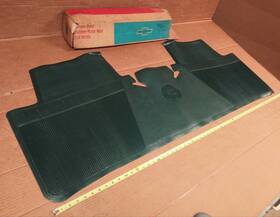 986564 Gm Nos 65 66 Chevy Chevelle Malibu Dark Turquoise Rear Full Width Floor Mat 1965