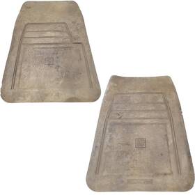 Ppi-4l16l-11 Gm Chevy Gmc C/k 1500 2500 1988-1998 Front Tan Rubber Floor Mat Pair 4l16l-11