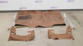 222.gm9577 Gmc Truck 77 C 10 1500 Floor Mat Set With Chrome Trim Tan