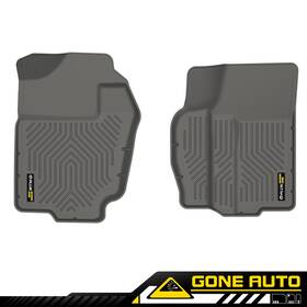 Ga826311 Gone-auto All Weather Tpe Floor Mats 1st Row Gray Fits 1994-2002 Dodge Ram 1500 2500 3500