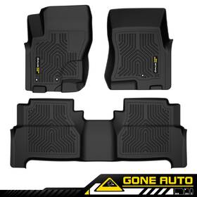 Gon230240 Gone-auto Fit For 2008-2021 Nissan Frontier Crew Cab Floor Mats Liners Set All Weather Tpe