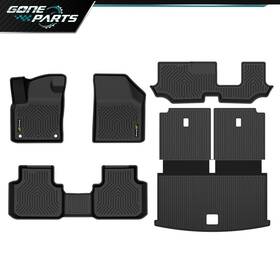 Go2601251344 Goneparts Floor Mats Cargo Mat With Backrest Fits 2018-2025 Volkswagen Atlas 7 Seats