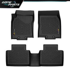 0220-3 Goneparts 3d Floor Mats Liners Set Fit For 14-2020 Nissan Rogue Car All Weather Tpe