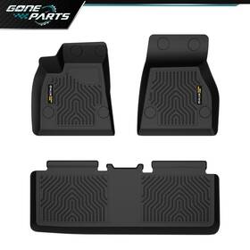 Goneparts0811-15 Goneparts Floor Mats Fit For 2015-2020 Tesla Model S Tpe All Weather Protection Liners