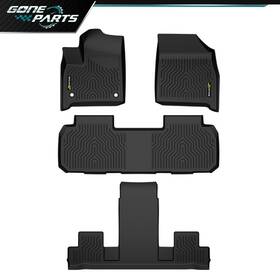 Goneparts0812-6 Goneparts Fit For 2018-2025 Chevy Traverse 7-seat All Weather Tpe Rubber Floor Mats 3row