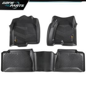 Goneparts1128 Goneparts 21 Fit For 1999-2006 Chevy Silverado/gmc Sierra Extended Cab Tpe Floor Mats Liners