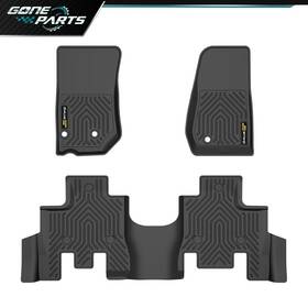 Gps250909-5 Goneparts Fit For 13-18 Jeep Wrangler Jk Tpe All Weather Floor Mats Liners 3pcs
