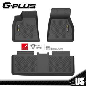 Gpl3498293 Gplusmotor Floor Mats Fit For 2015-2020 Tesla Model S Tpe All Weather Full Set Liners Black