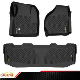 Gd031914 Grandorange Tpe Floor Mats Liners Fit For 1999-2007 Ford F-250 F-350 Super Duty Crew Cab