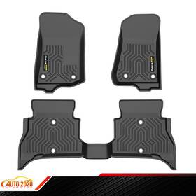 Gd040801 Grandorange 4xe 3d Molded Floor Mats Carpets Liner All Weather Tpe Fits 21-25 Jeep Wrangler
