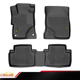 Gd040802 Grandorange 1st And 2nd Row Tpe Liners 3d Floor Mats Fit For 2012-2015 Honda Civic All Weather