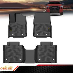 Gd062704 Grandorange New 3d Tpe Floor Mats All Weather Liner Fit For 22-25 Toyota Tundra Crewmax Cab