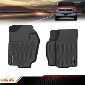 Gd071002 Grandorange Tpe Front Floor Liner Mats All Weather Fit For 94-02 Dodge Ram 1500 2500 3500